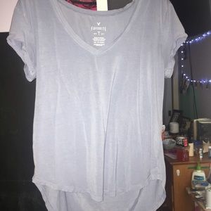 baby blue american eagle t shirt